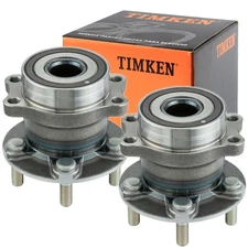 2PCS TIMKEN Rear Wheel Bearings Hub For Subaru Crosstrek Forester Impreza 5Lugs