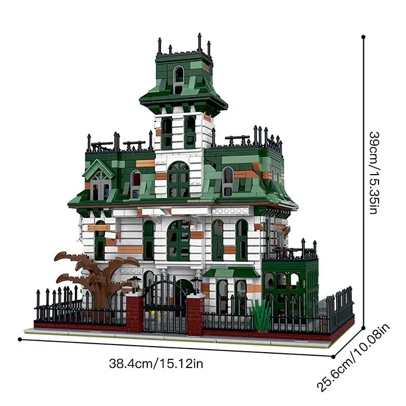 MOC Spooky Manor Building Building Blocks toy birthday Christmas gift 3378 pcs - Image 2 of 4