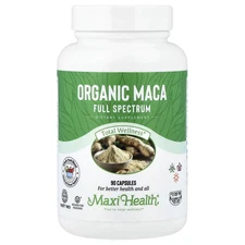 2 X Maxi Health, Organic Maca, Full Spectrum, 90 Capsules (600 mg per Capsule)