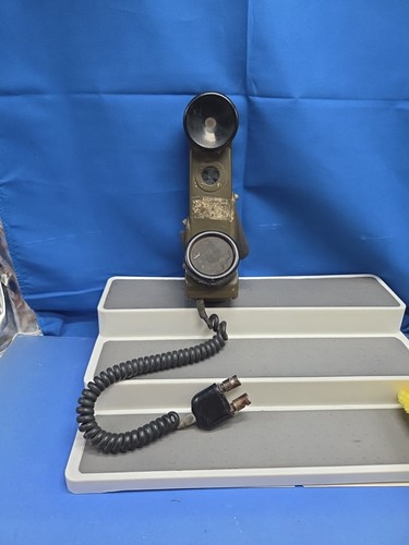 Vintage US Military Field Telephone Set TA-1/PT Serial No 9184 New Britain USA D