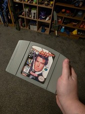 Nintendo 64 Goldeneye cartridge wall art gaming room accessory