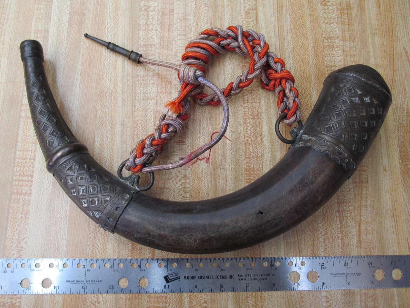 Black Powder Horn Persian-Middle Eastern-Ottoman Era