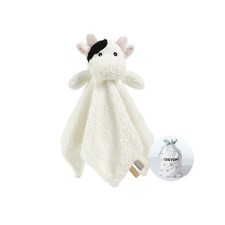 CREVENT Cozy Plush Baby Security Blanket, Loveys for 13.5X13.5 Inches, Cow
