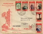 Spain 1948 FDC from Tetuan (Morocco) to Toledo Edifil 291/96 (2829)