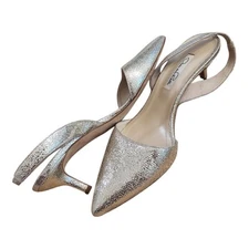 oscar de la renta Sling Back Kitten Heels Womens Size 38.5 (8)