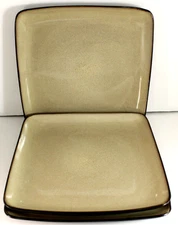 Home Trends RAVE TAUPE Square Dinner Plates * Set of 3 * Very Nice 10 3/4"