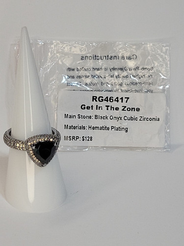 Bombenparty "Get In The Zone" RG46417 Größe 7 schwarzer Onyx Zirkonia - Bild 2 von 18