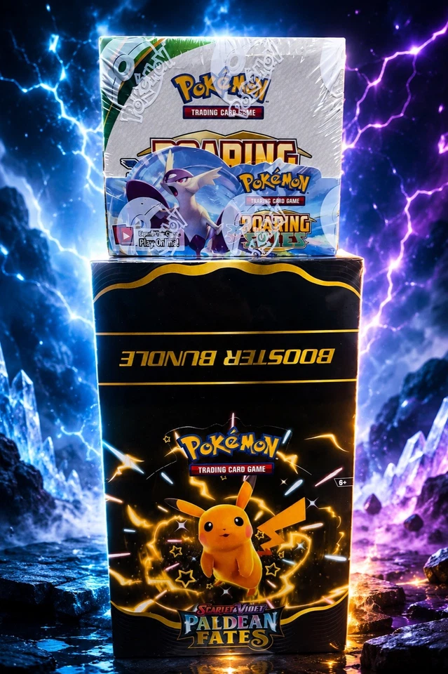 $1 START PALDEAN FATES + ROARING SKIES + SEALED!!