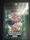 2024 Panini Prizm - Emergent Bo Nix #3 Green Ice Prizm (RC)