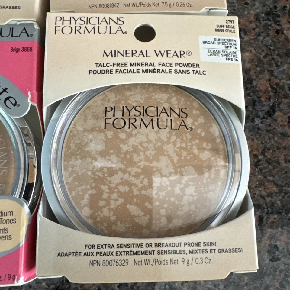 14 Pcs Physicians Formula Beige Mineral Wear Talc-free Presses Face Powder - Image 2 of 4