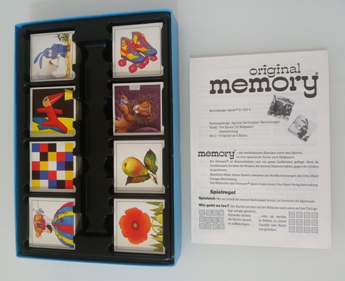Memory Original Ravensburger Kartenspiel 1992 Vintage Original Memory - Bild 3 von 3