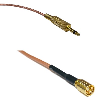 RG316 3.5mm 1/8 to SMB FEMALE RF Cable Rapid-SHIP LOT