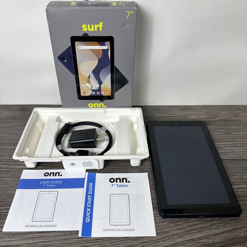 Onn Surf Tablet 7" Android 14 Go Edition Bluetooth 32GB Storage 3GB RAM