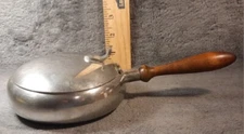 Vintage Stieff Pewter Silent Butler with Wood Handle 5"×10" Small P20-5