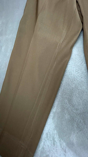 Lauren Vidal Paris, Brown Cosy High Rise Pants Womens T1 /US 4 Side Zip 1 pocket - Picture 2 of 10