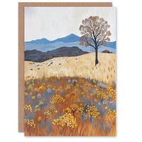 Colorado Landschaft Blumen Geburtstagskarte