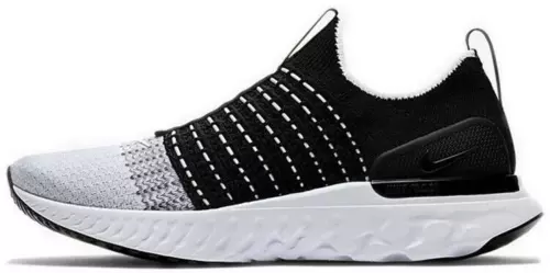 Nike React Phantom Run Flyknit 2 Black White