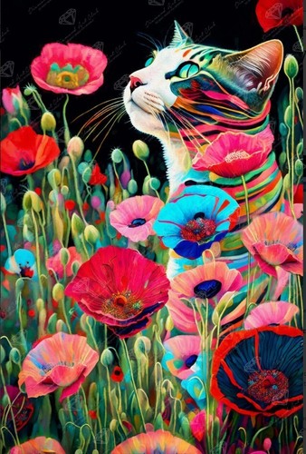 Diamond Art Club (DAC) A Cat Named Poppy SOLD OUT! Round Kit