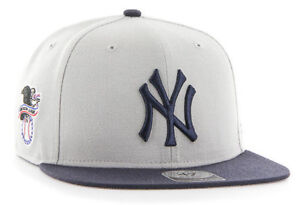 NEW-YORK-YANKEES-MLB-SURE-SHOT-FLAT-BILL-2-TONE-SNAPBACK-CAP-HAT-NWT-039-47-BRAND