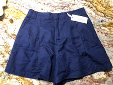 Vineyard Vines skirty short BNWT 128 Nautical Navy Blue Linen Blend Size 4