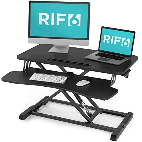 Rif6 adjustable height standing desk converter deals