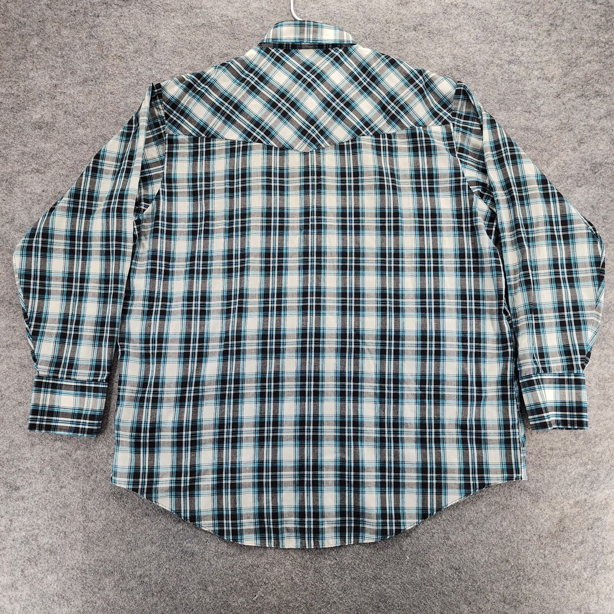 Chemise Western - Gris Uni Surpiqûre Homme - Rock&Roll Cowboy Taille XL Couleur Silver