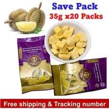 Durian Monthong Freeze Dried 100% Natural Thailand Fruit Halal Healthy Snack