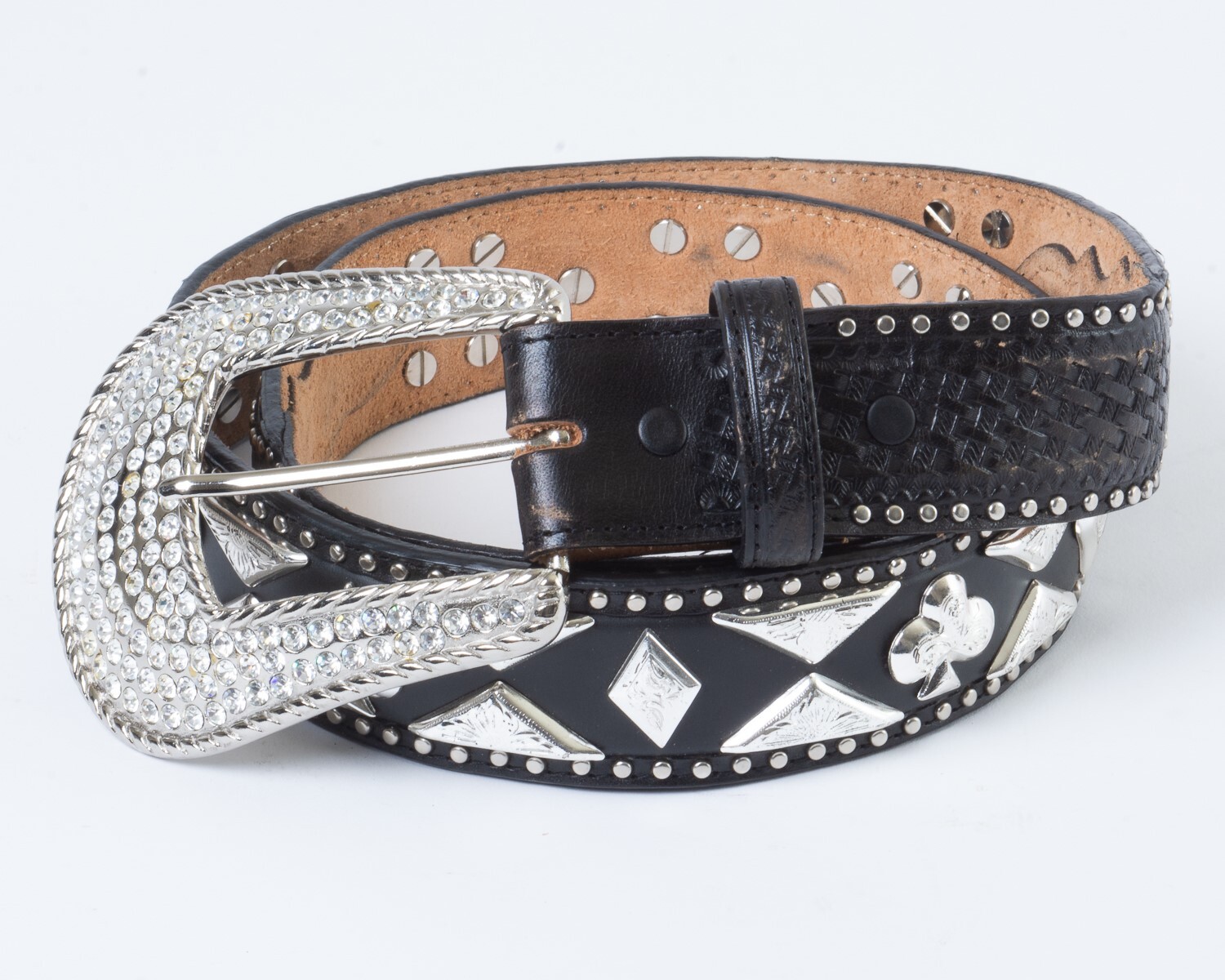 Rhinestones Justin Women's Belts Women's Justin Boots Leather