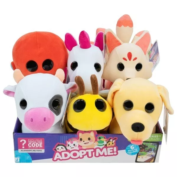 Peluche Roblox Adopt Me pour animaux de compagnie vache, abeille, chiot,  licorne