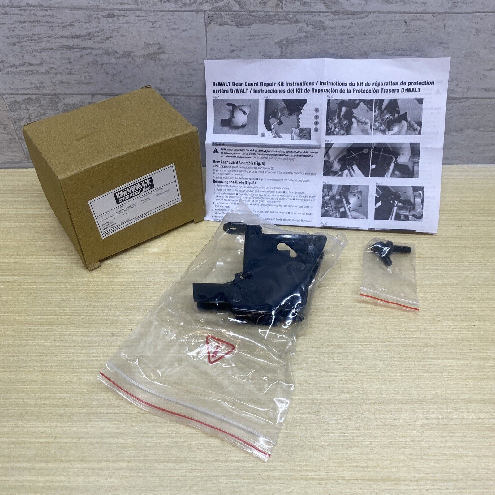 perspektiv Crack pot slank DeWalt NA075955 Recall Repair Kit for DWS779/DWS780/DWS790 New in Box | eBay