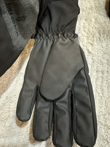 Men's FREE COUNTRY Softshell Gloves L/XL, NWT Black/Gray - Picture 4 of 8