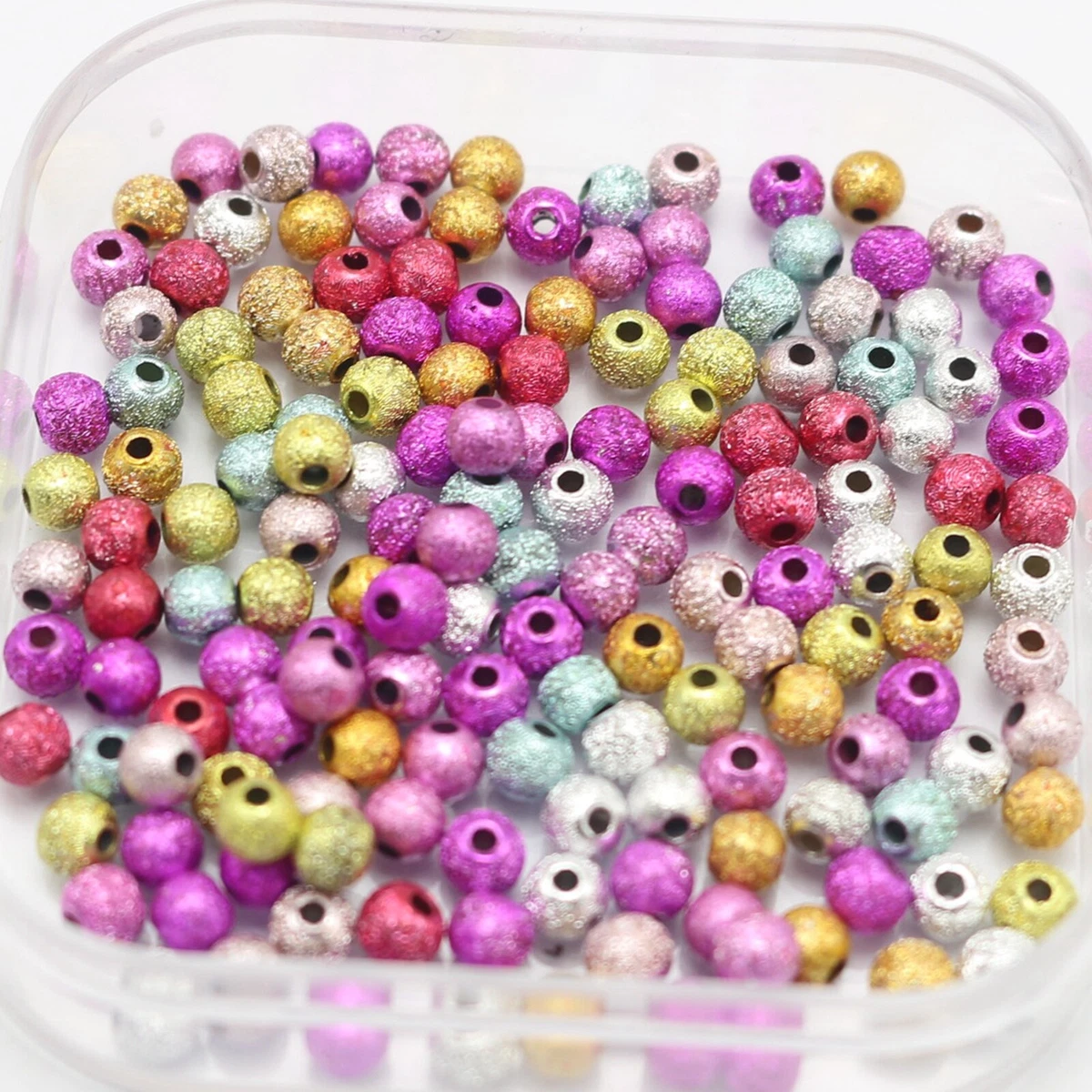 Glitter beads best sale