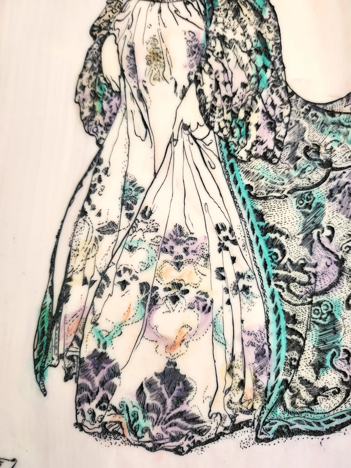 De Colección Arthur Rackham Color Grabado Oro Yeso Enmarcado Art Nouveau Muy Undancey Foto 4 de 4