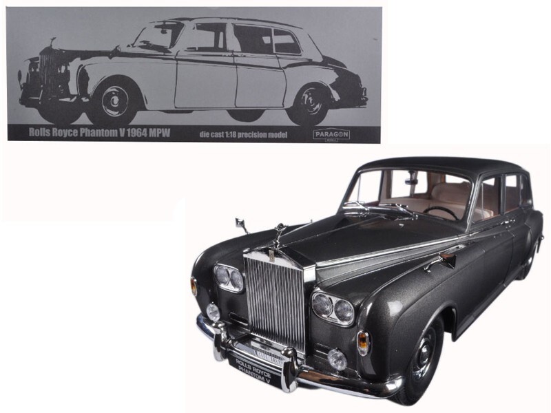 1/18 Rolls Royce PhantomV 1964 Paragon大型 Paragon 1964 Rolls Royce Phantom V MPW Gunmetal Grey LHD 1