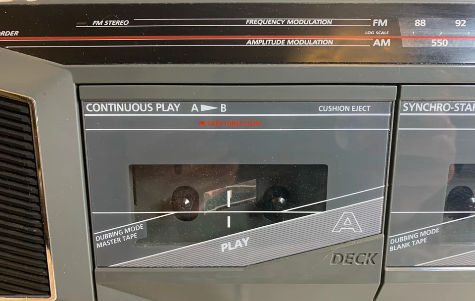 GE AM/FM Estéreo Doble Radio Cassette Grabadora Boombox 3-5630GYB DE COLECCIÓN FUNCIONA Foto 3 de 4