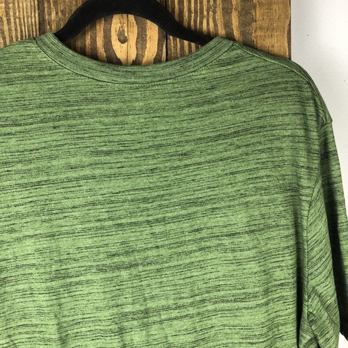Revolution Men Sz L Heathered Green Short Sleeve VNeck T Shirt Top - Picture 8 of 8