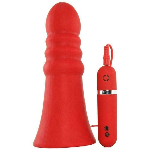 KINK Doc Johnson Everything Butt Ridged Vibrating Silicone Butt Plug 8'' - Bild 1 von 2