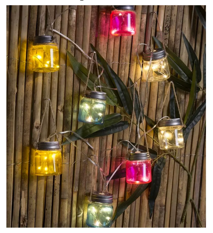 Glass jar 2024 string lights