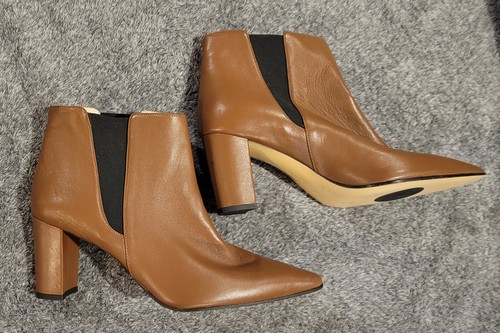 NEW Amalfi Rangoni Boots Firenze Brown Isola Ankle Chelsea Sz 12.5 Handmade - Picture 2 of 7