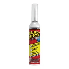 Flex Shot Clear 8-oz. Thick Rubber Adhesive Sealant Caulk Bond Seal BUY DIRECT!