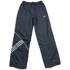 Adidas Tracksuit Bottoms 28 Men's Black Polyester Fitness Gym Running