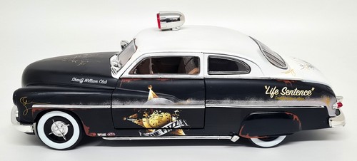 Ertl 1/18 - Mercury Coupe Rat Rod 1949 Police Diecast Scale Model Car - Picture 5 of 13
