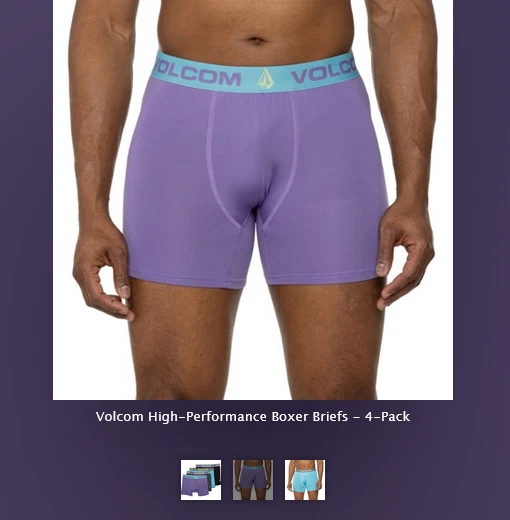 VOLCOM 5-pack STRETCH BOXER Briefs 5pk UNDERWEAR Mens Size M L XL Floral - Image 4 of 4