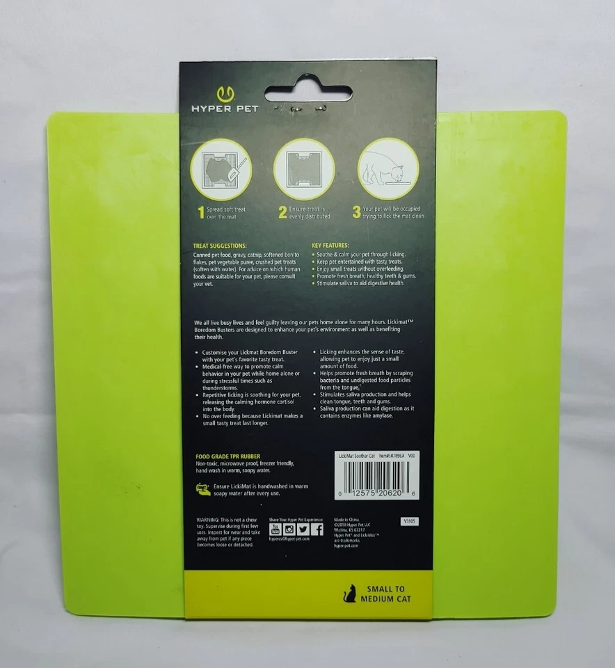 LickiMat Chupete para Gato Pequeño a Mediano Alimentador Lento Tratar Laberinto Mat Calmante Foto 2 de 2