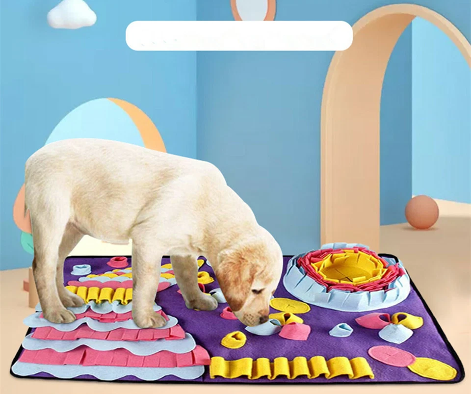 Hunde Schnüffelteppich Haustier Puzzle Training Spielzeug Futtermatte 70x50cm - Bild 1 von 4