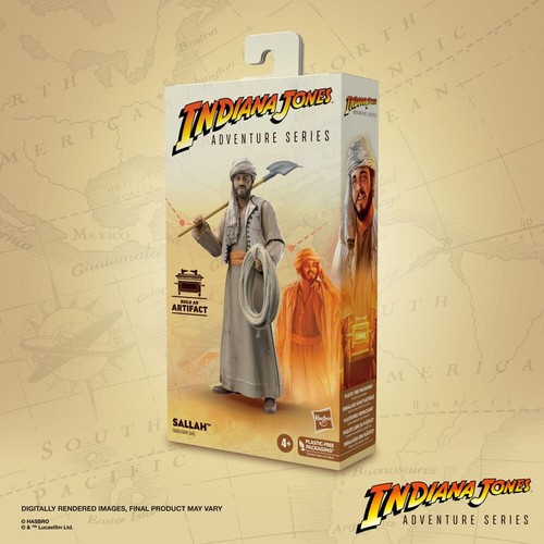 Indiana Jones Sallah John Rhys-Davies Adventure Series 15 cm action figure Hasbro - Foto 3 di 14