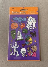 2 Sheets Stickety-Doo-Da Halloween Stickers By American Greetings New In Package
