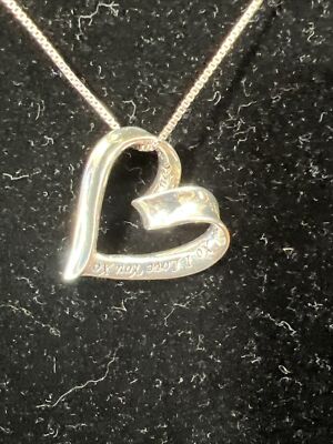 925 LA Sterling Silver I Love You XO Floating Heart Pendant