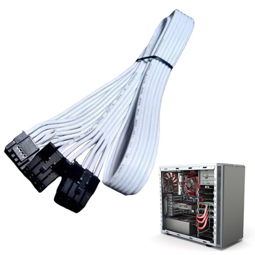 Highly Power PCIE 5.0 Cable 16AWG Double 8Pin to 16Pin 12VHPWR PCIE Cable for - Afbeelding 4 van 10