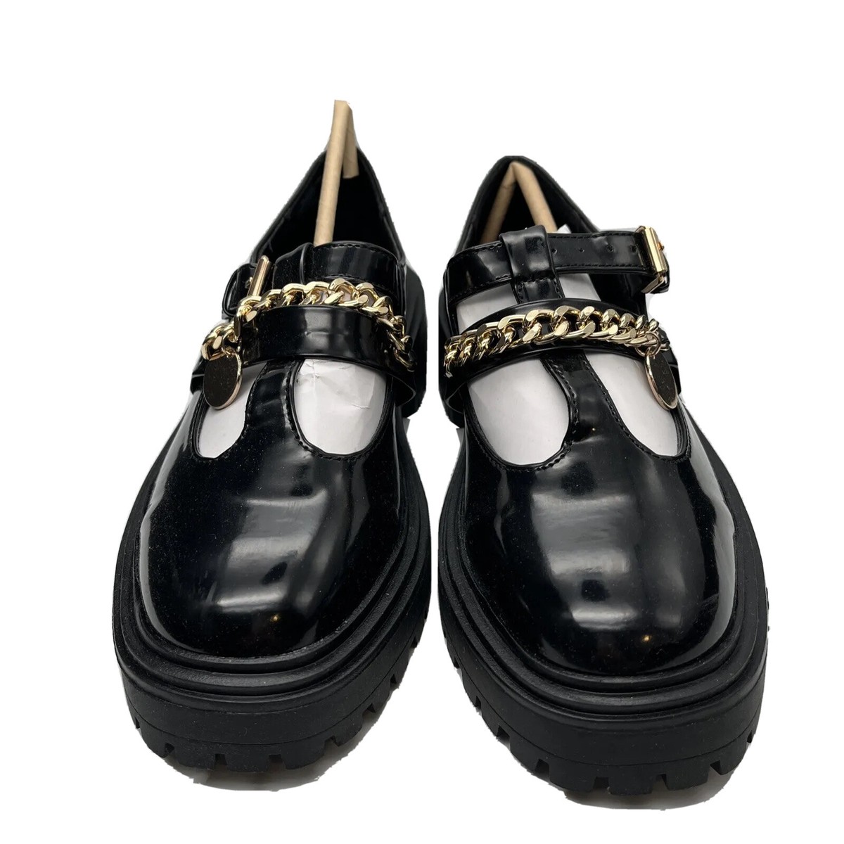 ASOS Design Maxy Chunky Mary Jane Flat Shoes In Black Australia